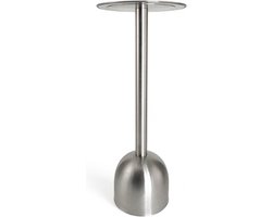 XLBoom Diablo Wijnkoeler Tafel - RVS - Pure Stainless - 34 × 34 × 80 cm