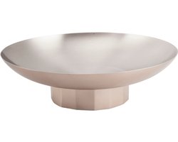 XLBoom Doric Bowl Large Soft Copper - Schaal op voet in stainless steel - Belgisch design ontworpen door PaulinePlusLuis