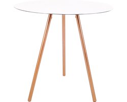 XLBoom Elle Bijzettafel Laag - Wit - Aluminium - 45 × 45 × 40,5 cm