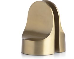 XLBoom Emoji Boekensteun - Boekenstandaard - Boekenhouder - Goud - Set van 2 - 13x 18,5cm
