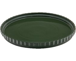 XLBoom Ikon Bord Large Groen - ø37cm - Keramische design kom - Verkrijgbaar in Maroon | Green | Black - Duurzaam keramiek voor stijlvol wonen