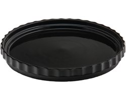 XLBoom Ikon Bord Zwart - Keramisch, vaatwasserbestendig design bord - Verkrijgbaar in Maroon | Green | Black - Duurzaam keramiek voor stijlvol wonen