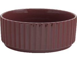 XLBoom Ikon Schaal - Vaatwasserbestendig - Keramiek - Wijnrood - 30×30×11,5cm