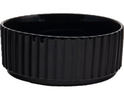 XLBoom Ikon Schaal - Vaatwasserbestendig - Keramiek - Zwart - 30×30×11,5cm