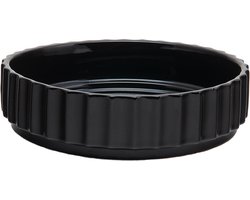 XLBoom Ikon Schaal - Vaatwasserbestendig - Keramiek - Zwart - 30×30×7,5cm