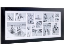 XLBoom Image Fotolijst - Collagelijst voor 15 foto's - In Hout - Zwart