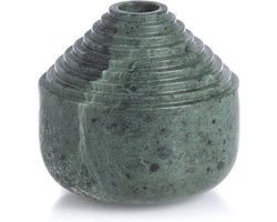 XLBoom Laps Kaarsenhouder - In Marmer - Groen - 11 x 11 x 10,5cm