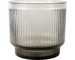 XLBoom Lima Schaal Large - Rond - Glas - Grijs - Ø 21 cm