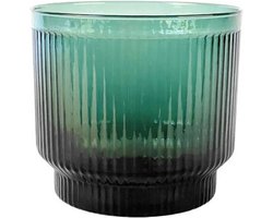 XLBoom Lima Schaal Large - Rond - Glas - Groen - Ø 21 cm