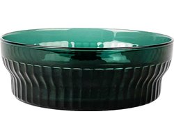 XLBoom Lima Schaal Medium - Rond - Glas - Groen - Ø 18 cm