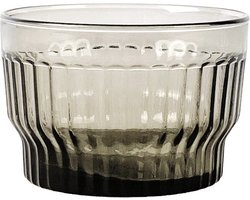 XLBoom Lima Schaal Small - Rond - Glas - Grijs - Ø 12 cm