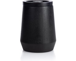 XLBoom - NERO BOWL High - Pot met deksel HOOG - Zwart rubberhout - Ø13.5cm x h18cm