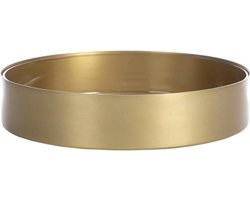XLBoom Noella Schaal Large - Rond - Mat Goud - Ø 30 cm