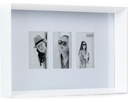 XLBoom Prado fotolijst (3) - in Hout - Wit - Fotoformaat 10 x 15 cm
