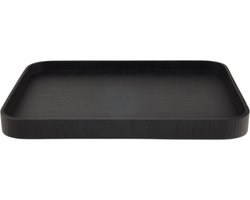 XLBoom Serve Tray 35 x 28cm Black - Design dienblad van multiplex met anti-slip - Verkrijgbaar in Black | Walnut | Willow - Tijdloos serveerblad voor tafel, keuken en interieur