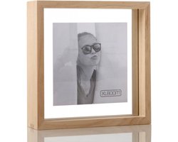 XLBoom Square Floating Box Fotolijst - in Hout - Timber - Fotoformaat 20x20cm