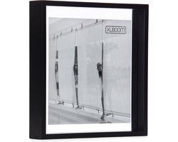 XLBoom Square Floating Box Fotolijst - In Hout - Zwart - Fotoformaat 32x32cm