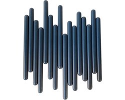 XLBoom Tuub Kapstok Large - RVS - Blauw - 30,5 × 6 × 37,5 cm
