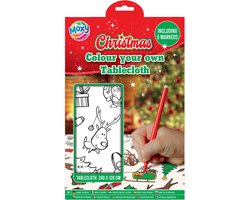 Xmas Kleur je eigen Tafelkleed met Stiften