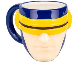 X‑Men Cyclops warmtegevoelige Combat Visor mok – officieel gelicentieerde Marvel 550 ml keramische koffiebeker, extra groot voor thee, warme chocolademelk en meer, superheldencadeau – Paladone