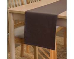 XO Table Runner Afmetingen 32 x 183 cm, katoenen canvas stof, effen kleur, wasbaar en duurzaam