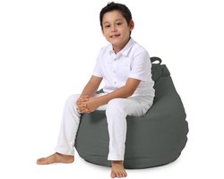 Xoft Living - Kids Pear - Zitzak - Antraciet - Waterafstotend - Kinderstoel
