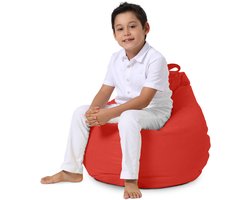 Xoft Living - Kids Pear - Zitzak - Rood - Waterafstotend - Kinderstoel