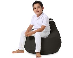 Xoft Living - Kids Pear- Zitzak - Zwart - Waterafstotend - Kinderstoel