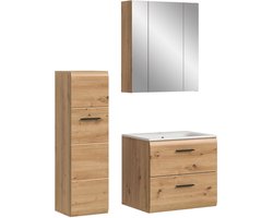 xonox.home badkamermeubel Ice (B/H/D: 105x185x46 cm) in Artisan Oak-imitatie