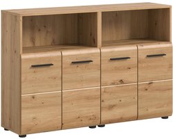 xonox.home badkamermeubel Ice (B/H/D: 120x80x30 cm) in Artisan Oak-imitatie