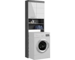 xonox.home wasmachine-overkast Scout rookzilver imitatie (B/H/D: 63x191x24 cm)