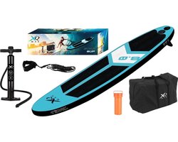 XQ Max Opblaasbaar SUP Board – Incl. Accessoires – Max. 60 kg – 245 x 71 x 10 cm – Blauw