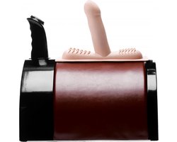 XR Brands - LoveBotz - Saddle Deluxe Riding Sex Machine with Dual Attachments - Blac