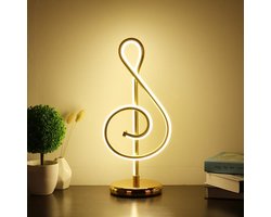 Xtraworks- Minimalistische Bureaulamp Muzieknoot Goud