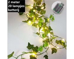 Xtraworks -Tweekleurig Esdoornblad Lichtslinger-werkt op batterij- 2 meter 20lichtjes