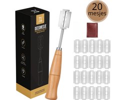 Xtrazz® Deegmesje - Broodmesje - 20 Mesjes - Bakspullen - Bakvormen - Incl Bewaarmapje - Bakset