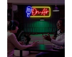 Xusdamyj On Air Led Neon Sign - Podcast Studio Sign, Game Room Wall Art Decor - ShopVlot