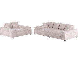 xxl bankstel bigsofa fatguy combo pink corduroy big sofa zetel- hoekbanken en hoeksalon bij zetelsenbedden