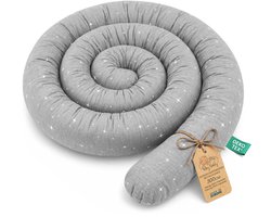 XXL bedslang bedkussen voedingskussen bedrol bedrandbescherming sierkussen bedomranding slang XL handgemaakt Galaxie 300 cm Oeko-Tex-certificaat