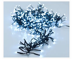 XXL Cluster Lichtsnoer Koud Wit - 2016 LED Verlichtingssnoer met 8 Functies en Geheugen