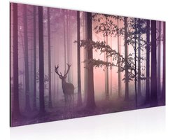 XXL Fleece Canvas Muurposter Roze - Wanddecoratie Woonkamer - 1 Delig Kunstprint