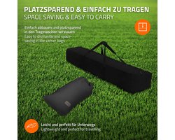 XXL hangmat met stalen frame tot 250 kg donkergrijs incl. draagtas ML-Design