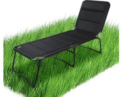 XXL Ligbed - Opvouwbare Tuinbank met 3D Mesh en Sneldrogend Schuim - Comfortabel voor Caravans en Tuin