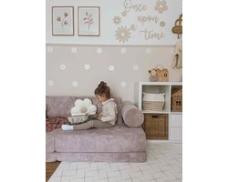 XXL Modulaire bank - Speelsofa- Rib Velvet - Lavender Comfort (inclusief 2 bolsters en 2 kussens)