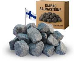 XXL Saunastenen Diaba - Voorgewassen Premium Kwaliteit voor Sauna's (10kg)