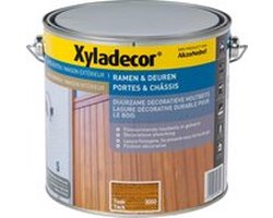 Xyladecor Ramen & Deuren - Decoratieve Houtbeits - Teak - 2.5L