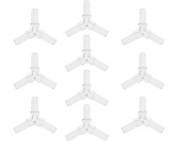 Y-vormige 3-weg slangfitting van kunststof, 3/16 inch, transparant, 10 stuks - Slangverbinding, Tuinaccessoires, Waterleidingfitting