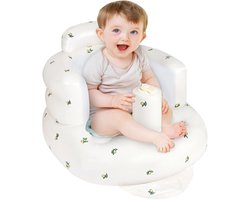 YAGXIG opblaasbare babystoel-peutervloerstoel-ingebouwde luchtpomp-draagbare babystoel-met rug- en neksteun-geschikt voor baby's vanaf 3 maanden oud-kan worden gebruikt voor reizen/voeden/leren zitten en staan-