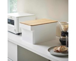 Yamazaki Broodtrommel met Meshouder - Tower - Wit