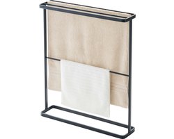 Yamazaki Handdoekenrek Badkamer - Tower - Zwart